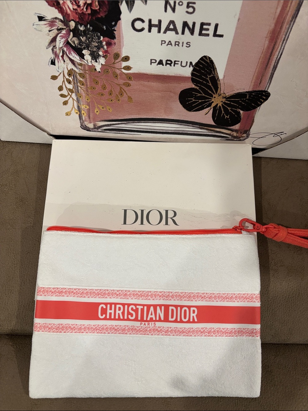 Dior Limited Terry Towel Clutch/Wristlet -NIB - Picture 4 of 5